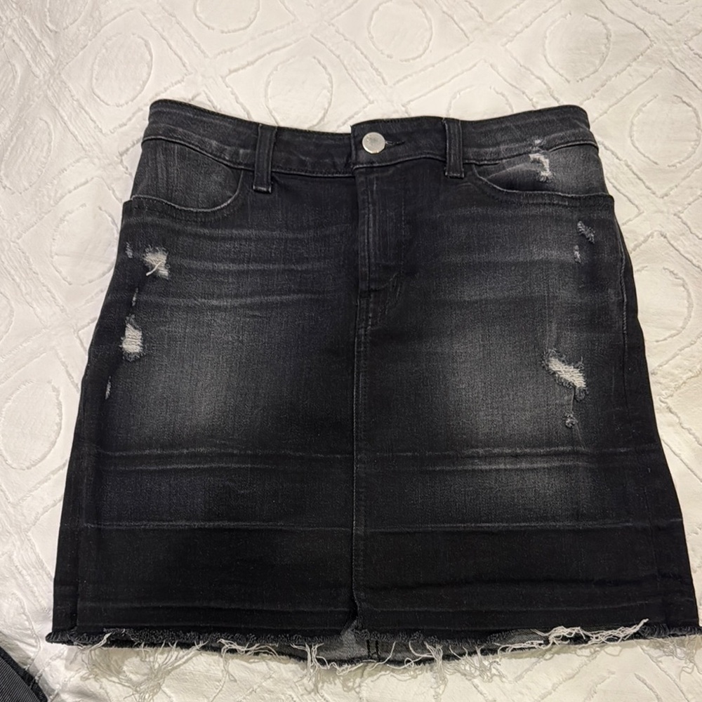 J Brand Black Mini Pencil Skirt Night